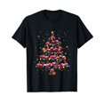 thumbnail image 1 of Funny Christmas Tree X-mas Lights Santa T-Shirt for Men Women Cotton Summer Top Tee, 1 of 2