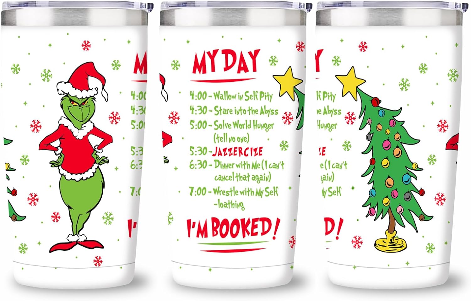 Little Surprise Box Christmas Vacum insulated stainless steel Tumbler with lid and straw, 1 litre main image 0
