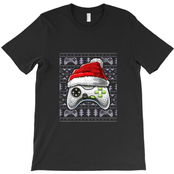Funny Christmas Video Game Controller Funny Gamer Gift Holiday Graphic T-Shirt - Makes a Great Gift G5673, Up to 5XL