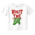 thumbnail image 1 of Funny Christmas What the Elf Xmas Toddler Baby Graphic T Shirt Brisco Brands 6M, 1 of 1