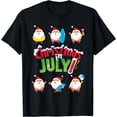 thumbnail image 1 of Funny Christmas in July Shirt Summer Beach Vacation Pool T-Shirt, 1 of 3