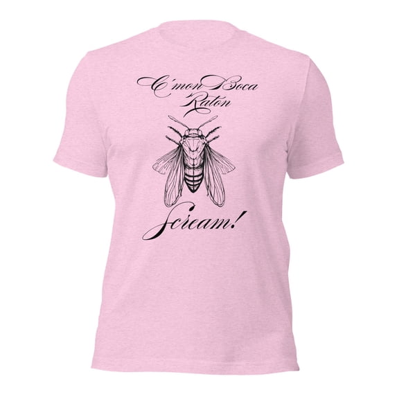 Funny Cicada Invasion Boca Raton, Funny Florida Shirts (Heather Prism Lilac, 3XL)