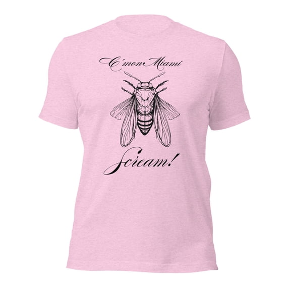 Funny Cicada Invasion Miami, Funny Florida Shirts (Heather Prism Lilac, 2XL)