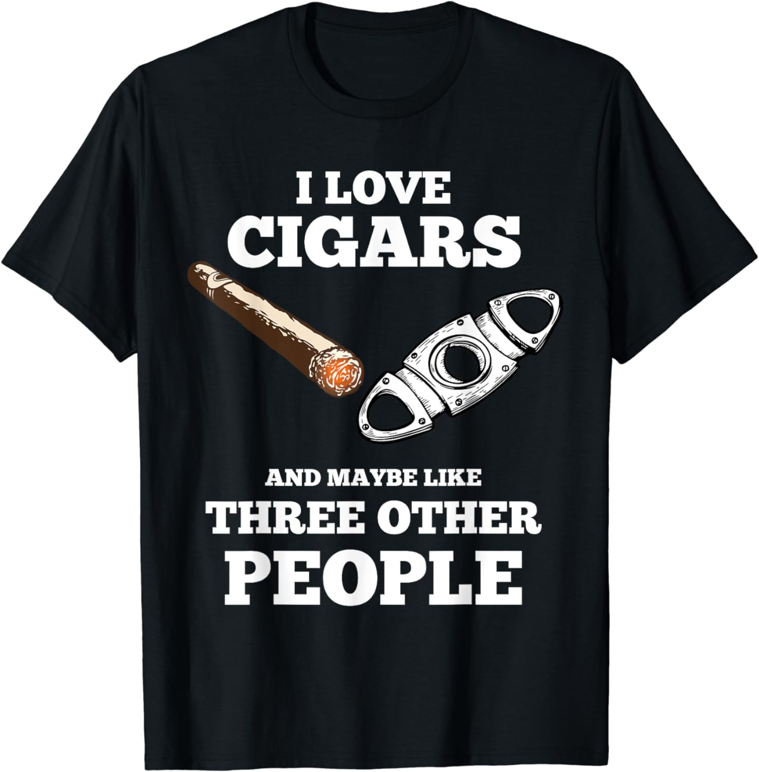 Funny Cigar Accessories Gift Set Cigar Lover Smokers Party TShirt
