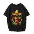 thumbnail image 1 of Funny Cinco De Mayo T-Shirt Women Men Mexica Festival Graphics Casual Short Sleeve Shirts Summer Tops Gift Tee Black Small, 1 of 3