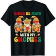 thumbnail image 1 of Funny Cinco De Mayo With My Gnomies Trio Gnomes Boys Girls T-Shirt, 1 of 2