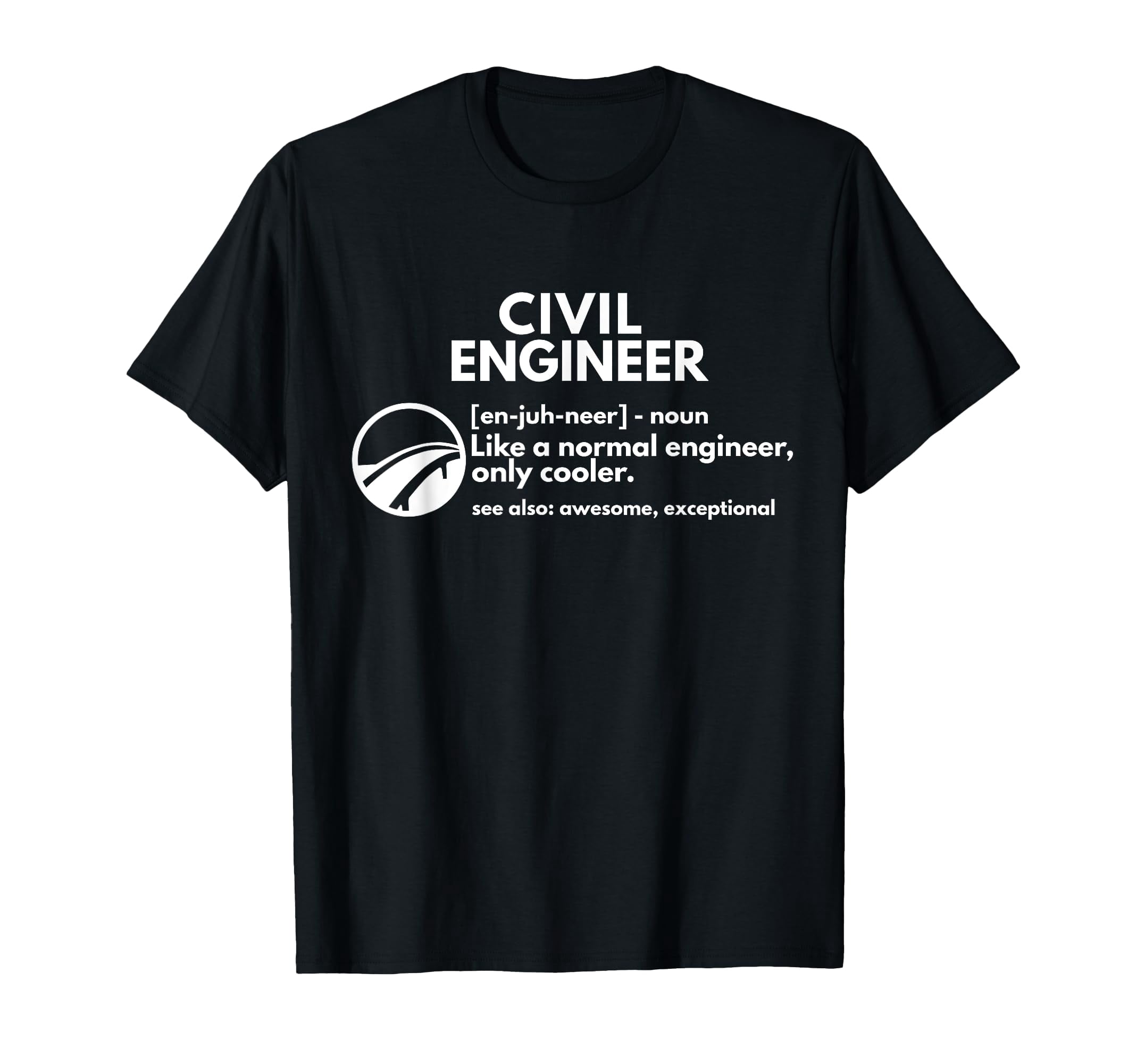 Funny Civil Engineer Definition Graphic T-Shirt for Engineering ...
