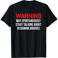 thumbnail image 1 of Funny Civil Engineer T-shirt Designing Bridges Tee Gift, 1 of 4