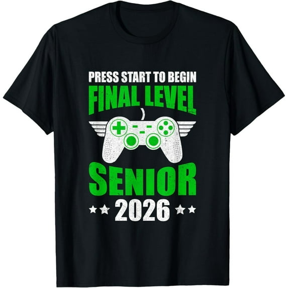Funny Class Of 2026 Gamer Senior 2026 Designs For Men Women T-Shirt