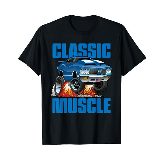 Funny Classic Car Muscle Car Hotrod Automotive Cartoon T-Shirt