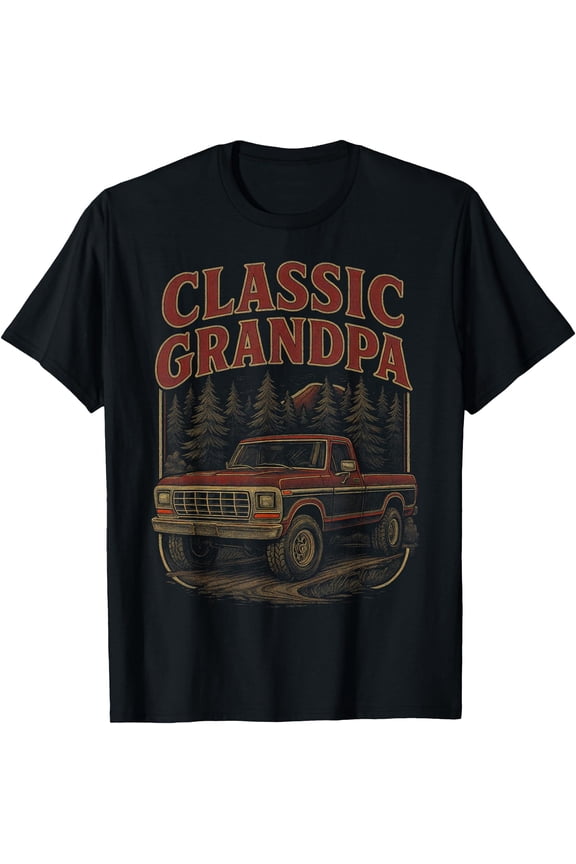 Funny Classic Grandpa Vintage Truck T-Shirt Old Pickup Truck T-Shirt