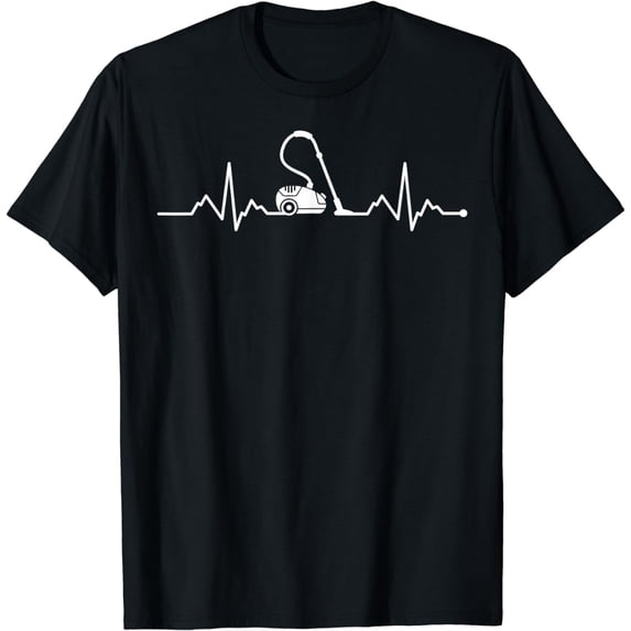 Funny Cleaning Gift Women Cool Vacuum Cleaner Cleaning Lady T-Shirt