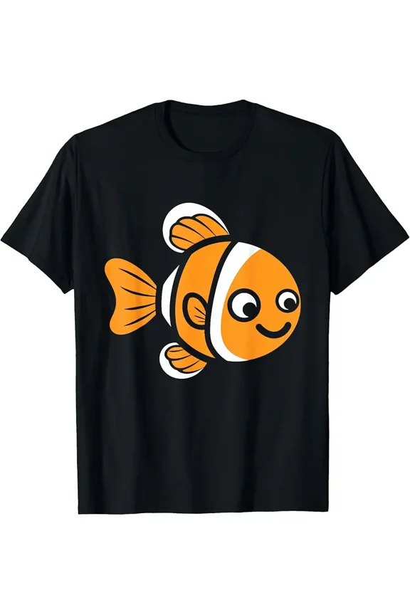 Funny Clown Fish Simple Small Cute Clownfish T-Shirt