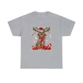 thumbnail image 1 of Funny Cockapoo Dog Reindeer Christmas Light Dog Lover Tshirt, 1 of 1