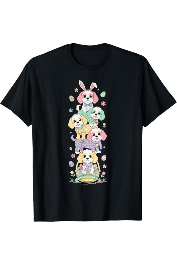 Funny Cockapoo Easter Egg Mens Womens Easter Day T-Shirt