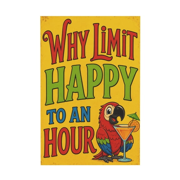 Funny Cocktail Quote Canvas Wall Art For Home Bar Basement 12*18in