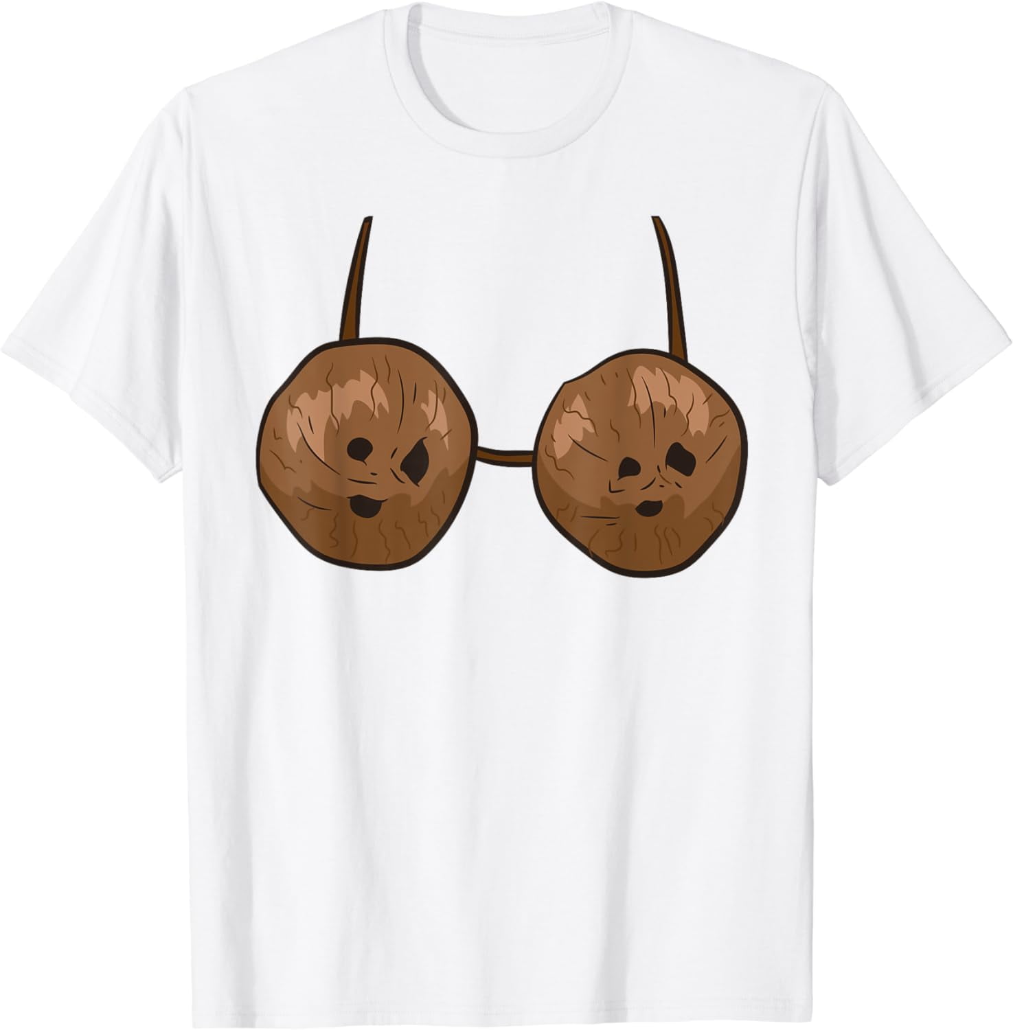 Funny Coconut Summer Coconuts Bra Funny Costume TShirt
