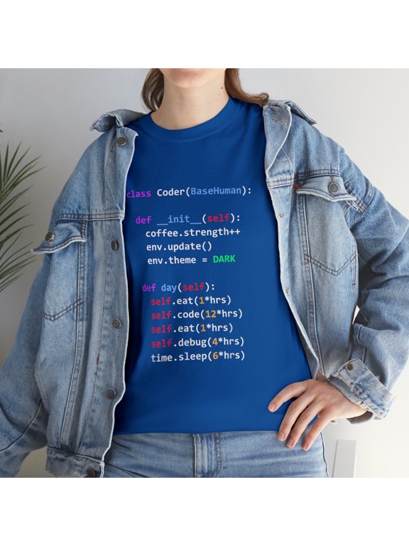 Funny Coding Python Class Eat Code Sleep Repeat T-Shirt