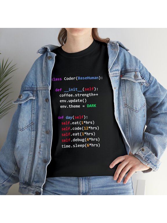 Funny Coding Python Class Eat Code Sleep Repeat T-Shirt