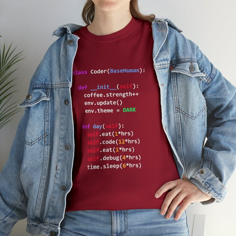Funny Coding Shirt - Python Class Eat Code Sleep Repeat Funny Coding Shirt - Python Class Eat Code Sleep Repeat