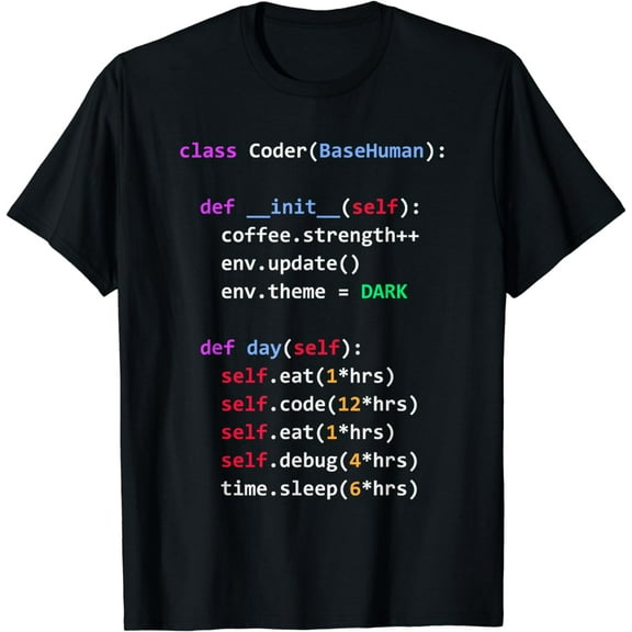 Funny Coding Shirt - Python Class Eat Code Sleep Repeat T-Shirt