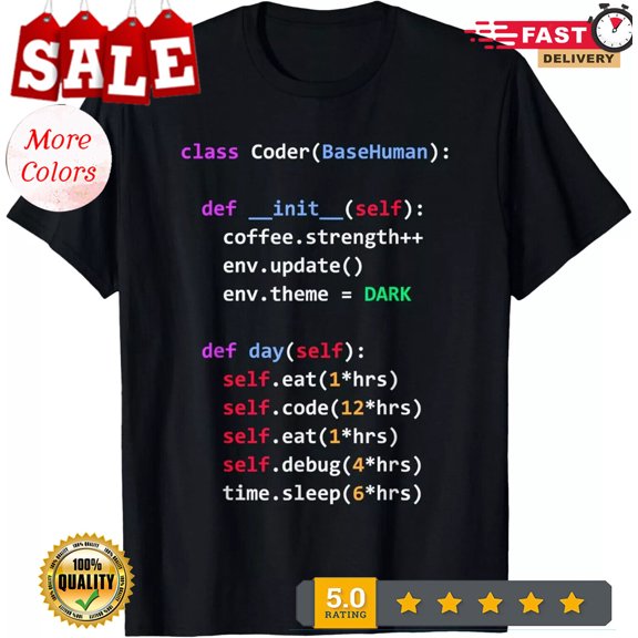Funny Coding Shirt - Python Class Eat Code Sleep Repeat Tee Gift Unisex T-Shirt