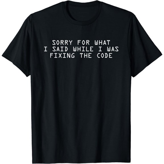 Funny Coding Tshirt For Men Women Code Fixing Meme Fix Idea T-Shirt
