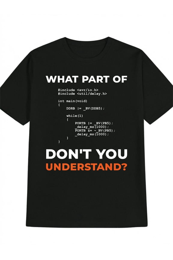 Funny Coding Understand Graphic Black T Shirt for Men