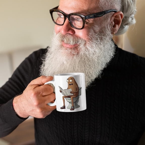 Funny Coffee Bean Mug - Hilarious Coffee Cup, Perfect Gift Coffee Lovers, ffeine Addict, Unique Joke Gift Coffee Enthusias.