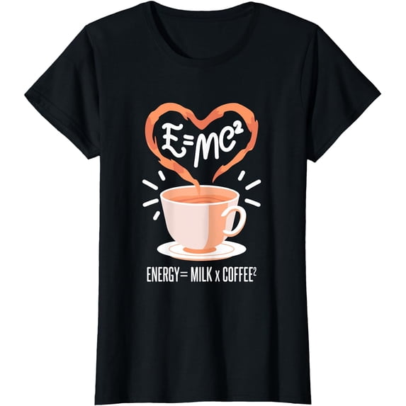 Funny Coffee Coffee Equation Energy Milk and Coffee T-Shirt