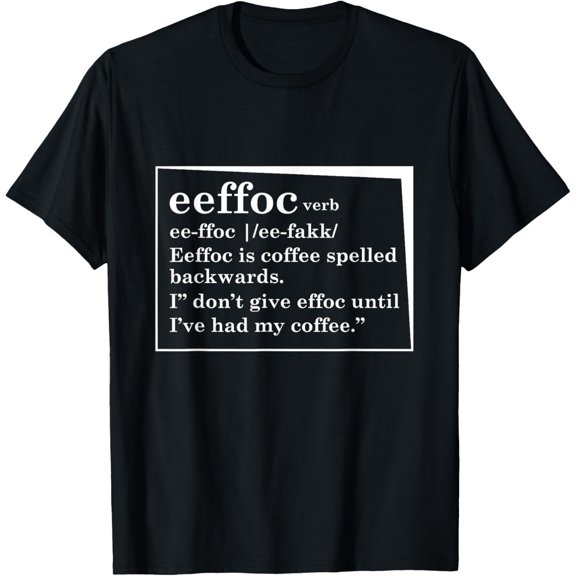 Funny Coffee Dictionary Definition Design Coffee lovers T-Shirt