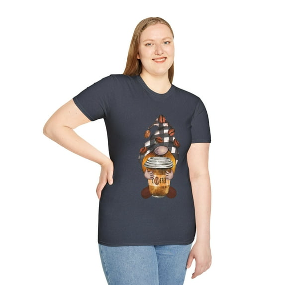 Funny Coffee Gnome Lovers Graphic Novelty Tees