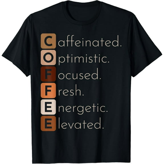 Funny Coffee Lover T-ShirtMen and women, Black T-shirt, size: Extra large