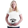 thumbnail image 1 of Funny Coffee Loving Expectant Mom Pun Women's Maternity T Shirt Tee Brisco Brands 3X, 1 of 7