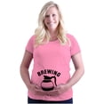 thumbnail image 1 of Funny Coffee Loving Expectant Mom Pun Women's Maternity T Shirt Tee Brisco Brands 3X, 1 of 7