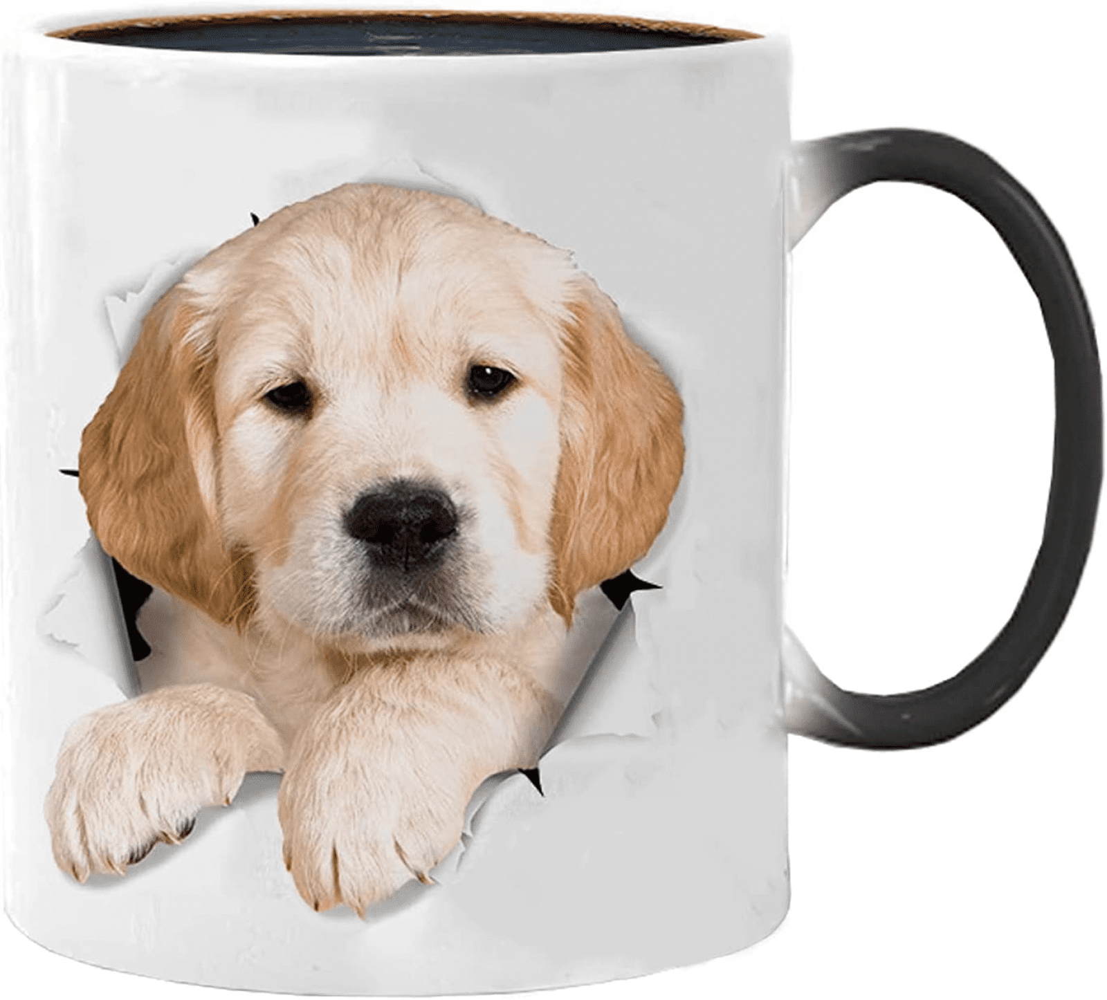 Funny Coffee Mug, Caliamary Ceramic Cat Mug Cute Heat Changing Mug ...