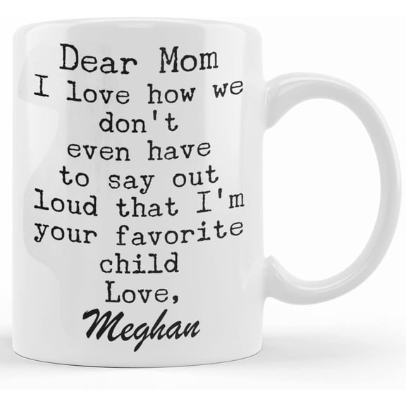 Funny Coffee Mug For Mom Her Custom Mother's Day Cup Gift For Mom From Daughter Son Child, Ceramic Novelty Coffee Mugs 11oz, 15oz Mug, Tea Cup, Gift Present Mug For Birthday