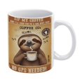 thumbnail image 1 of Funny Coffee Mug - Sloth Decor Sip My Coffee Coffee Cups Ceramic Coffee Mugs with Handle, Unique Latte Tea Cup for Office and Home, Gifts for Men and Women - 330 ml / 11 oz White, 1 of 8