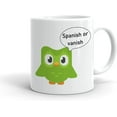 thumbnail image 1 of Funny Coffee Mugs-11Oz,Spanish Duolingo Duo Language Vanish Lingo Bird Or Meme Owl , Mug For Coffee, Tea, Chocolate ,Latte,Gift Idea Employees Coworkers, Boss, Perfect For The Office or Home, White, 1 of 5
