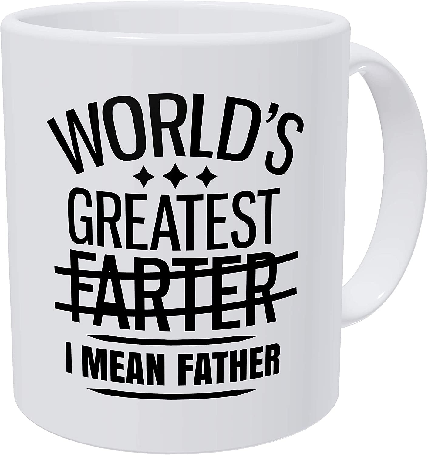 World's Greatest Father White Ceramic Coffee Mug, 11 Oz
