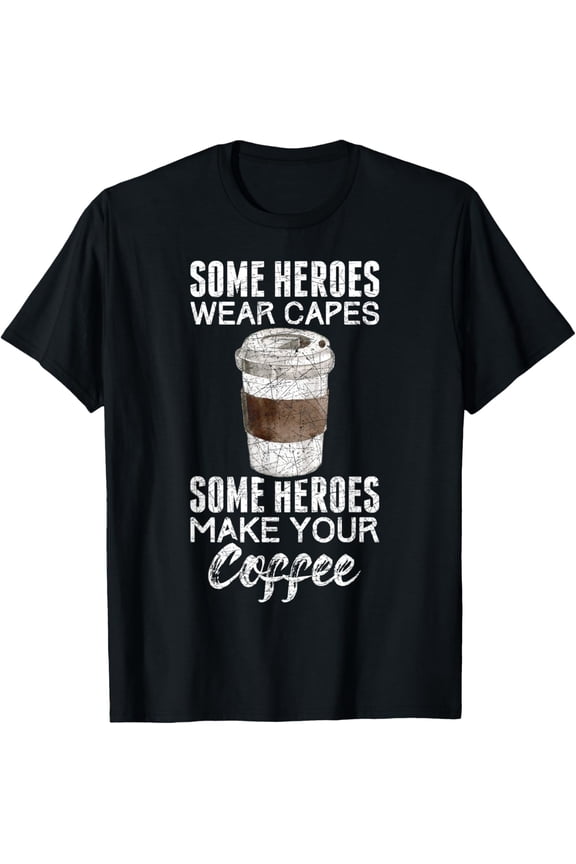 Funny Coffeemaker Coffee Lover Gift Idea Barista T-ShirtMen and women, Black T-shirt, size: Extra large
