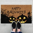 thumbnail image 1 of Funny Coir Doormat HAPPY HALLOWEEN Front Door Entryway Outdoor Mat Front Porch Decor Welcome Mat House Warming Gift Coir Doormat Entry Natural Coir Brown Mat 23.7 x 15.7 inch, 1 of 3