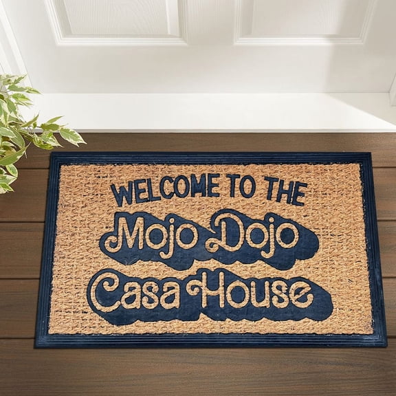 Funny Coir Welcome Doormat 30"x17" Non-Slip Heavy Duty Mat for Front Porch Entryway