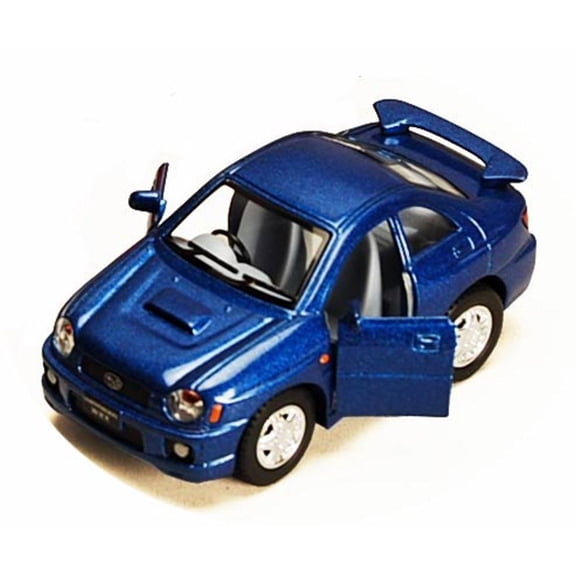 Funny Collection Subaru Impreza, Blue - Kinsmart 4008/16D - 3.75 Inch Scale Diecast Model Replica (Brand New, but NOT IN BOX)