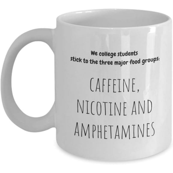 Funny College Dorm Mug - WE COLLEGE STUDENTS - Gift for Student Care Package, End of School Year, Finals, Mid-Terms for Coffee or Tea