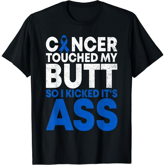 Funny Colon Cancer Survivor Cancer Awareness Ribbon T-Shirt