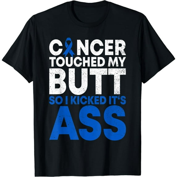 Funny Colon Cancer Survivor Cancer Awareness Ribbon T-Shirt