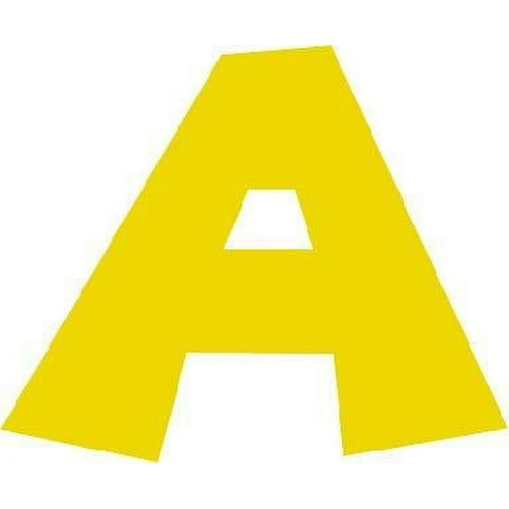 Funny Colorful Alphabetical Letter A Cartoon Character Wall Art Sticker Vinyl Decals Girls Boys Children Kids Room House Wall Decor Removable Sticker Peel and Stick (20x10 inch)