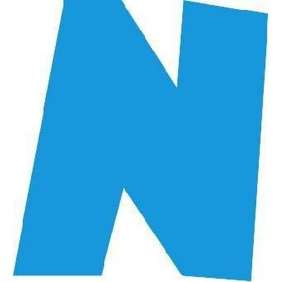 Students N Funny Education Wall Decal Decoration Bright Colored Alphabet Letter “N” Lasts Years and Easily Removable - Size: 10 In(W) x 8 In(H)