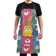 thumbnail image 1 of Funny Colorful Bears Kitchen Apron with 2 Pockets Adjustable waterproof Cooking Aprons for Women Men Chef, 1 of 7